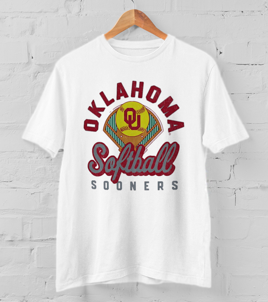 Oklahoma Sooners Softball Baseball Field Team T-Shirt
