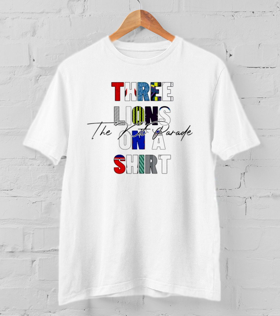 Three Lions On A The Kit Parade T-Shirt