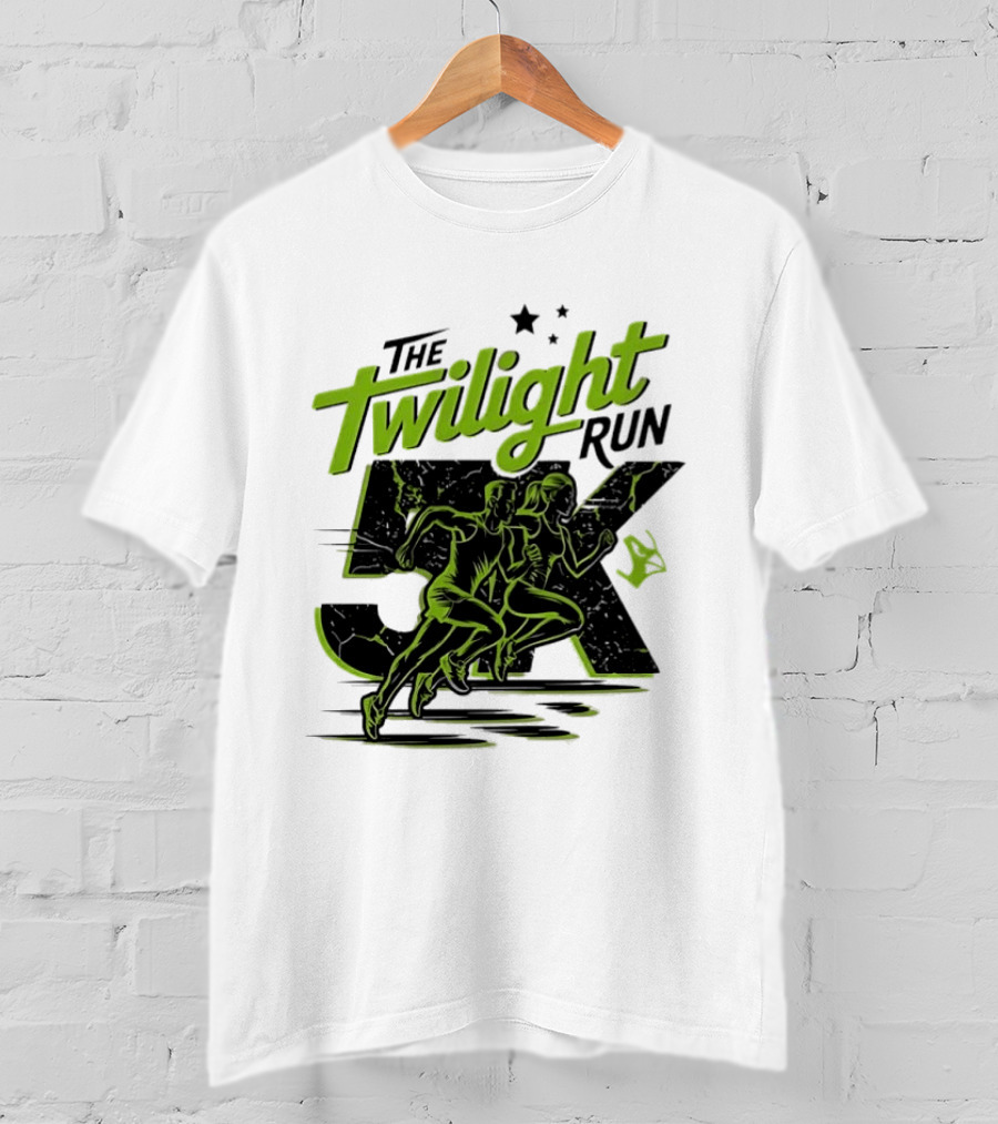 The Twilight Run 5K Runners And Stars Night Race Event T-Shirt