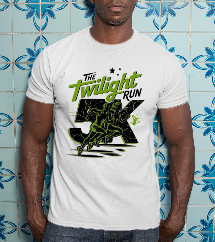 The Twilight Run 5K Runners And Stars Night Race Event T-Shirt