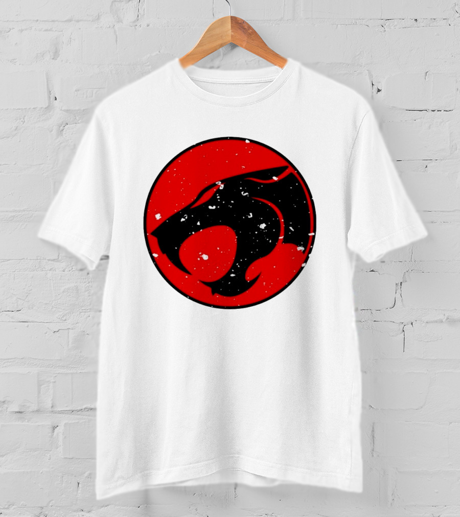 Thunder Jaguar Cat Red Circle T-Shirt