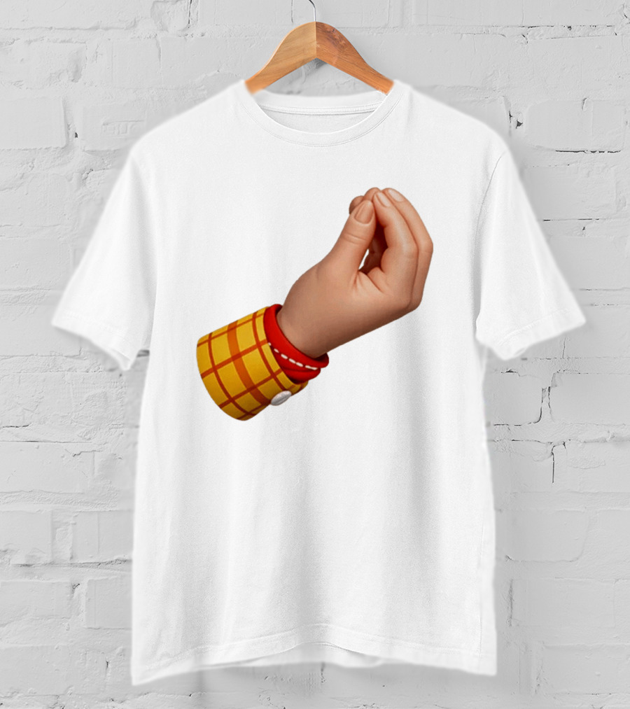 Woody's Italian Hand Gesture Pixar Character Sleeve T-Shirt