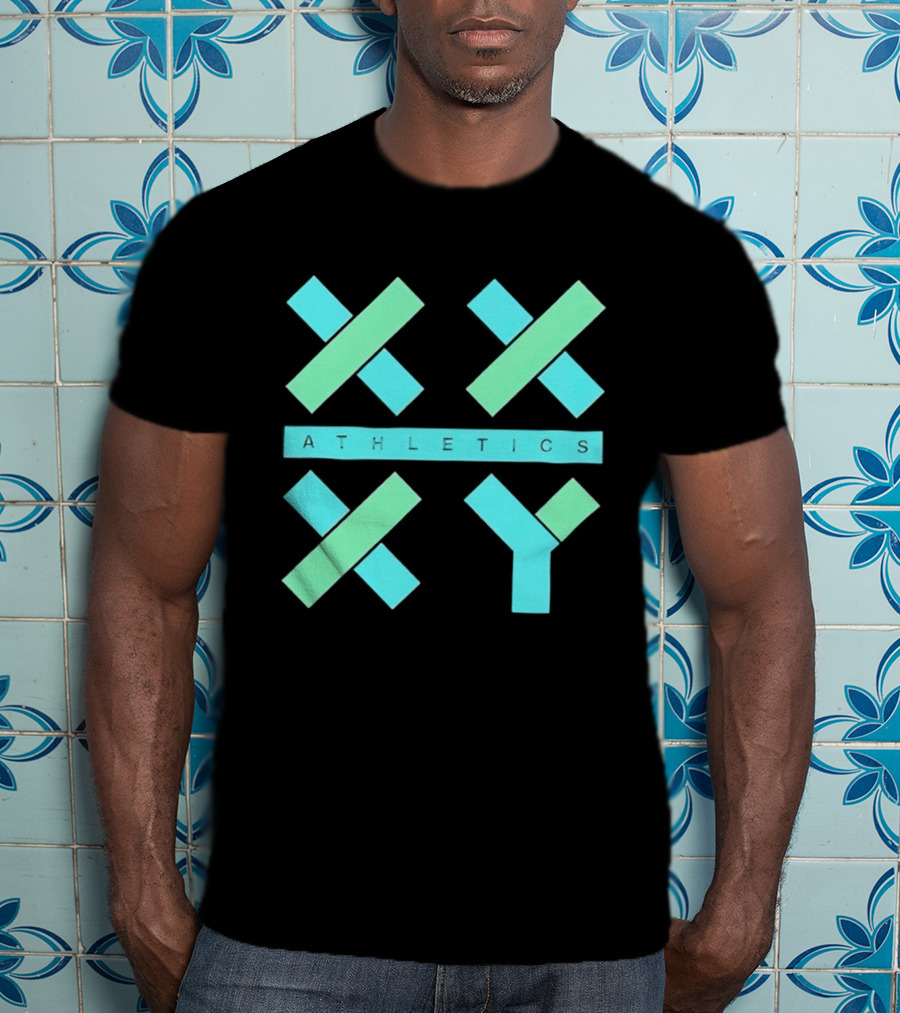 Athletics X Y Geometric Shapes Sports Abstract T-Shirt