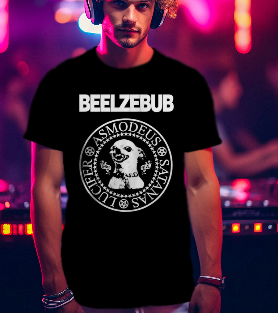 Beelzebub Asmodeus Satanas Lucifer Dog Face Seal T-Shirt