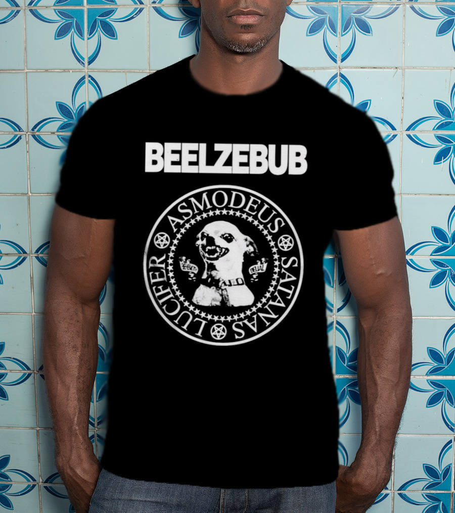 Beelzebub Asmodeus Satanas Lucifer Dog Face Seal T-Shirt