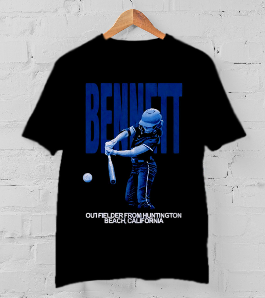 Bennett Outfielder Huntington Beach California Baseball Player T-Shirt