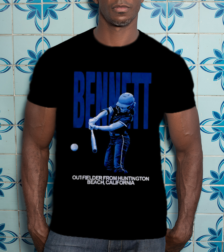 Bennett Outfielder Huntington Beach California Baseball Player T-Shirt