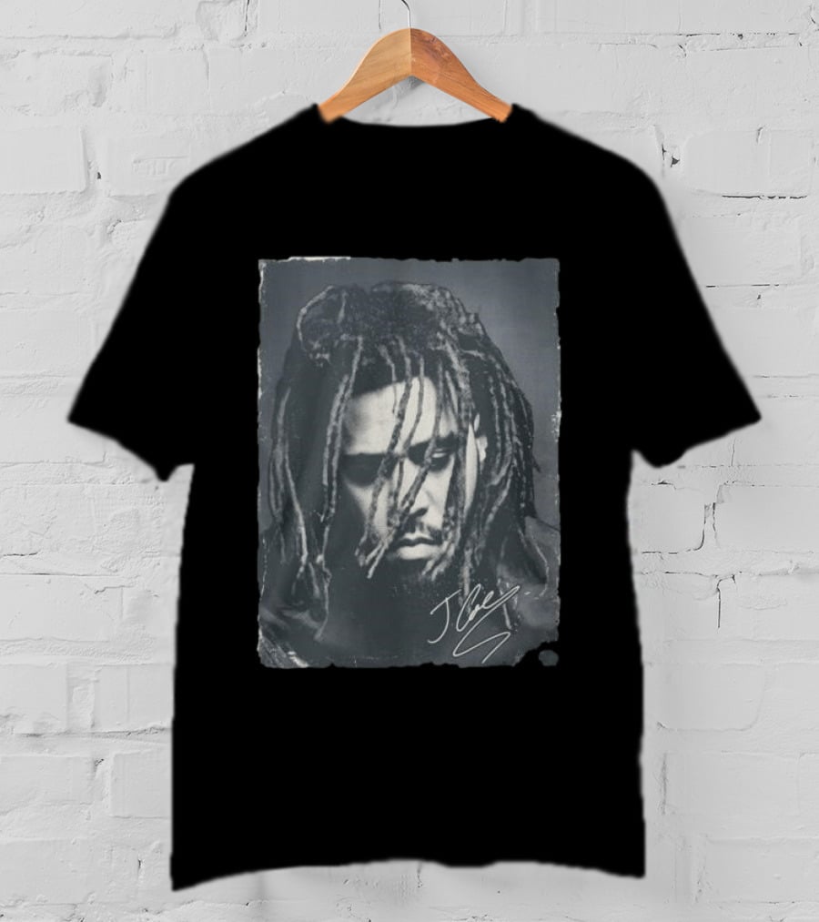 J Cole 2023 Concert Portrait Signature T-Shirt
