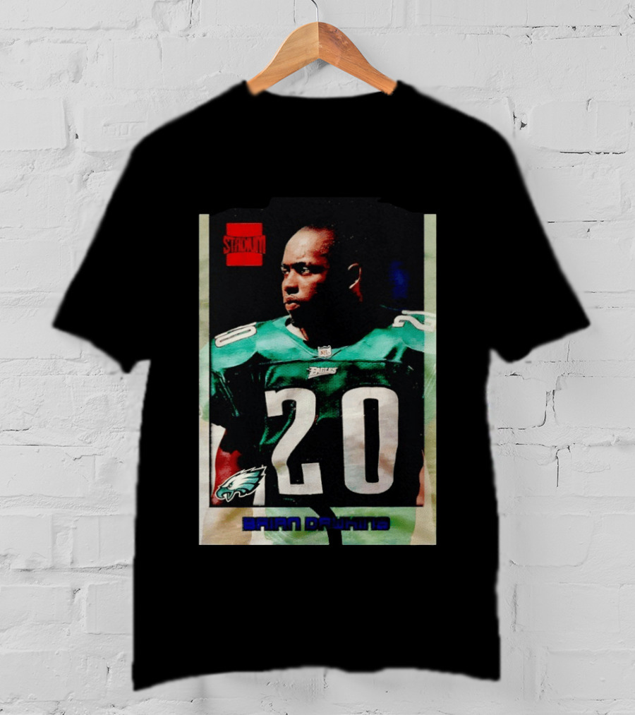 Brian Dawkins Philadelphia Eagles Stack 20 Trading Card T-Shirt