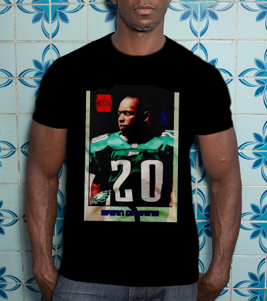 Brian Dawkins Philadelphia Eagles Stack 20 Trading Card T-Shirt