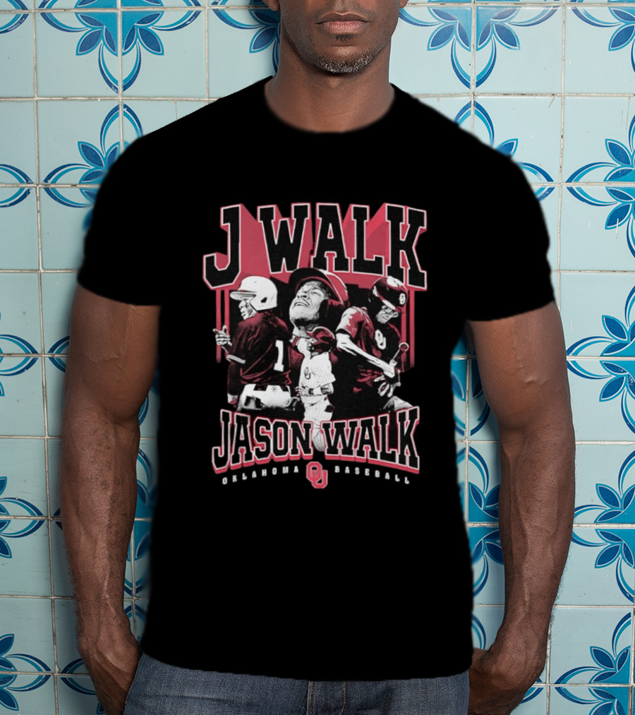 J Walk Jason Walk Oklahoma Baseball OU Sooners T-Shirt