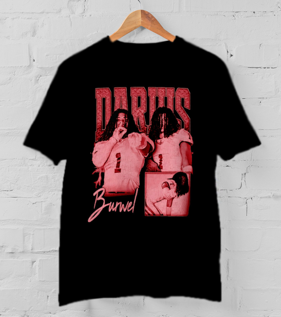 Darius Burwell Football Player Athlete Sports Number 1 T-Shirt
