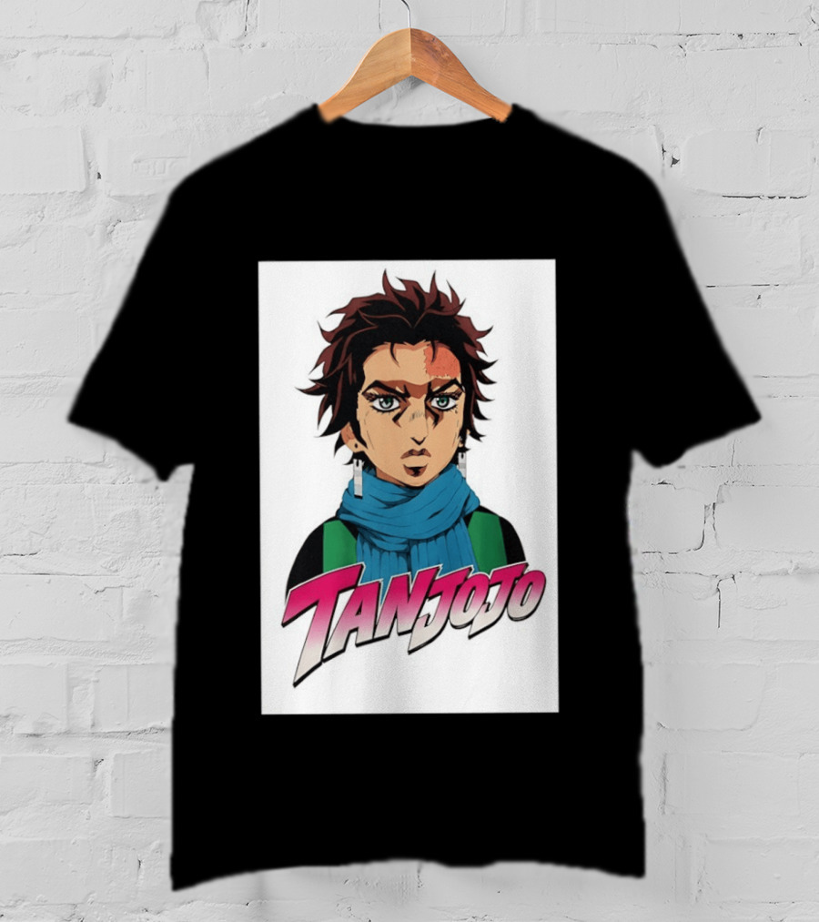 Tan JoJo Anime Manga Character Fusion T-Shirt