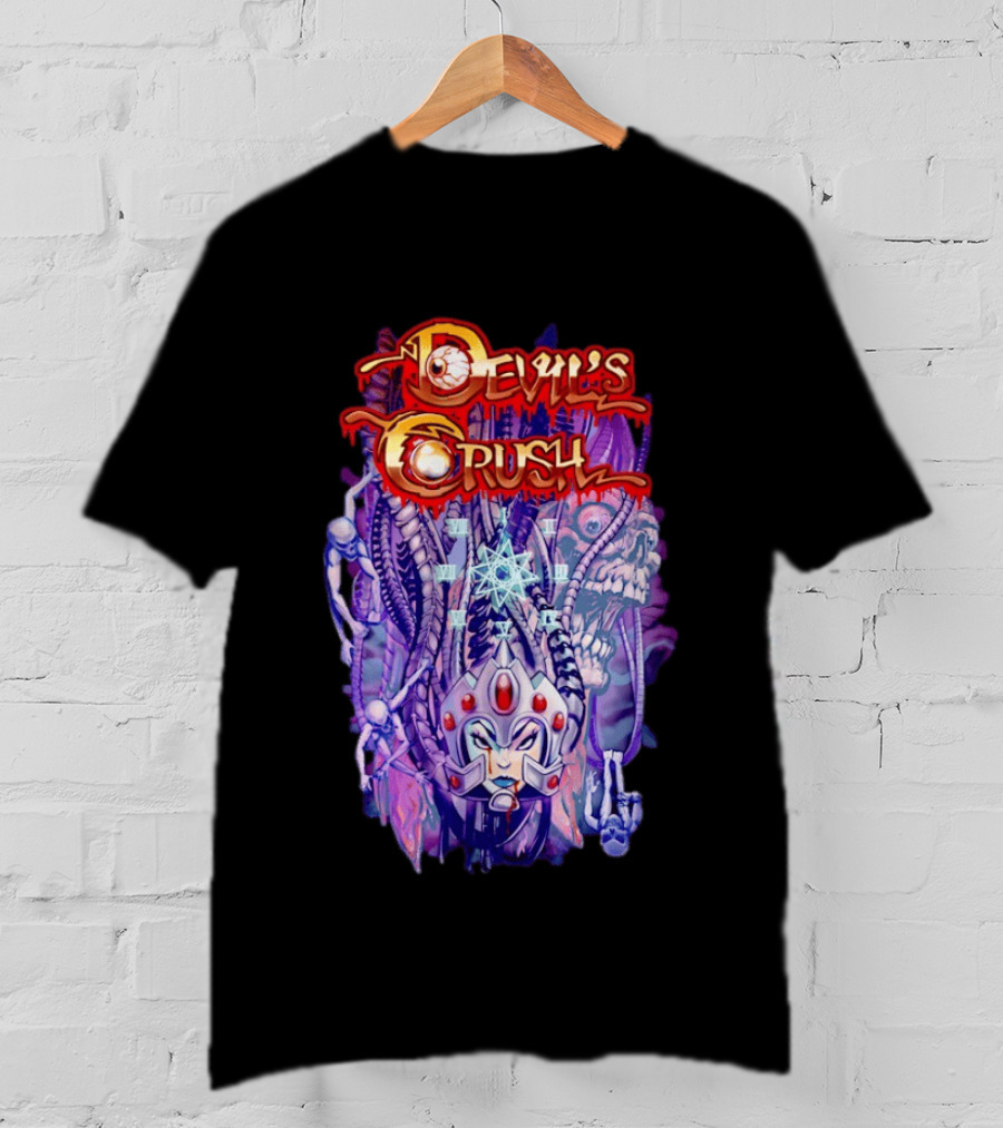 Devil's Crush Alien Skull Warrior With Mystical T-Shirt