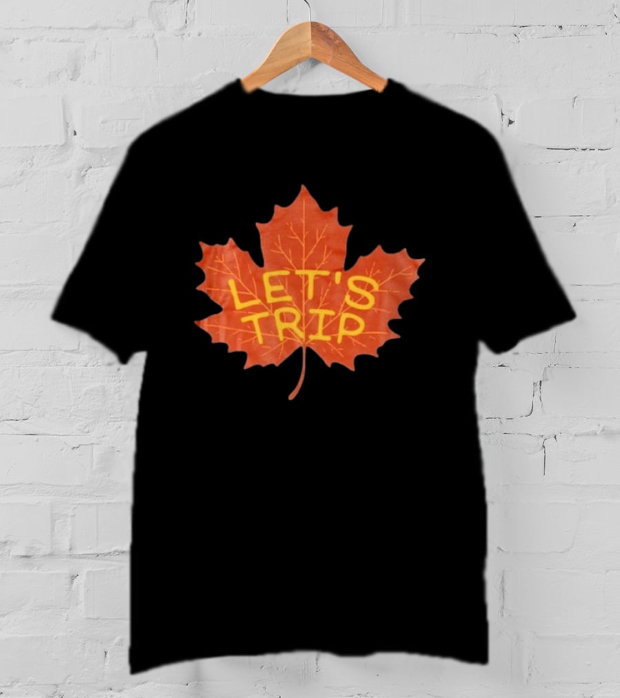 Let's Trip Maple Leaf Autumn Adventure T-Shirt