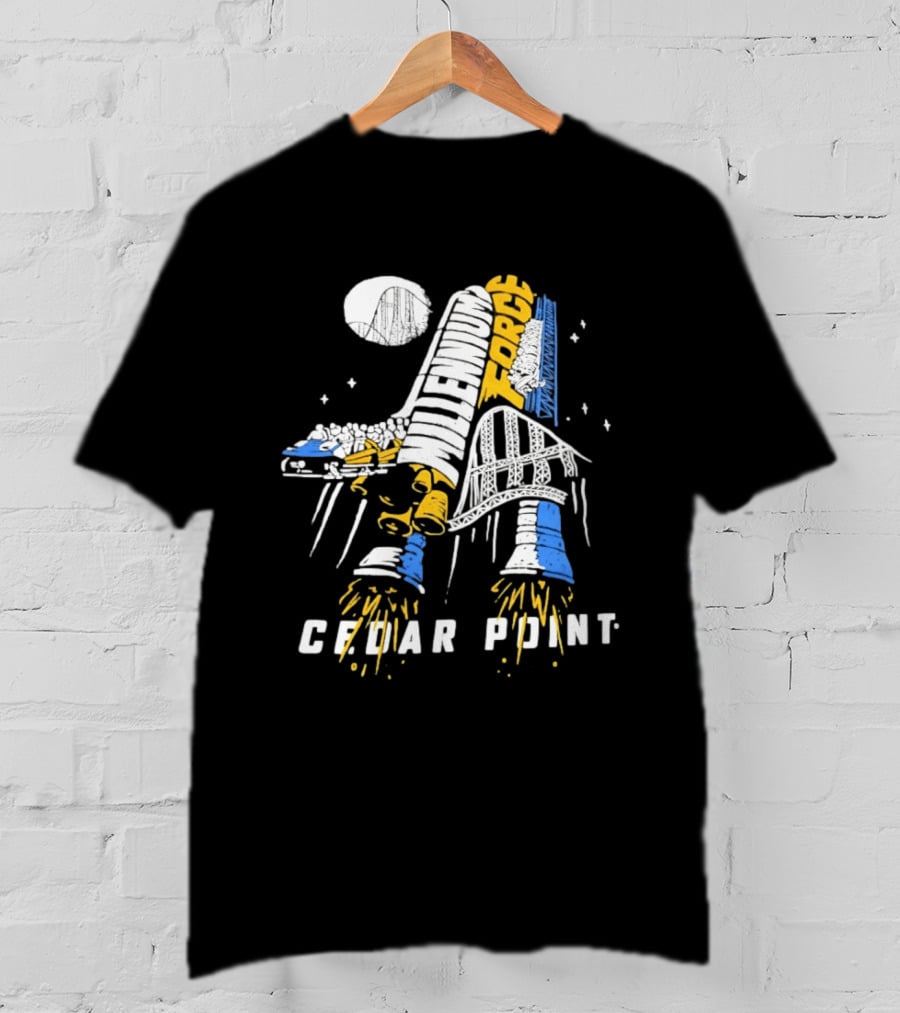 Millennium Force Roller Cedar Point Ride Adventure T-Shirt