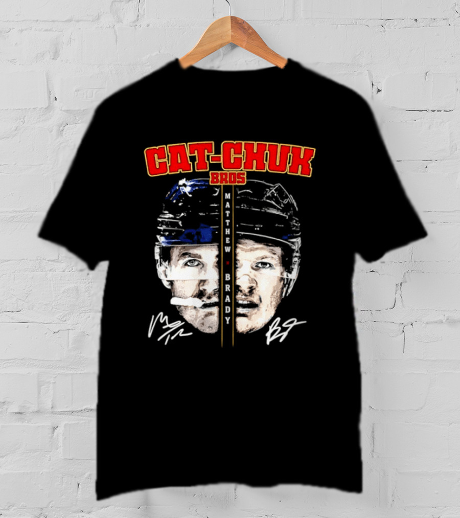 Florida Cat Chuk Bros Matthew Brady Tkachuk Signatures T-Shirt
