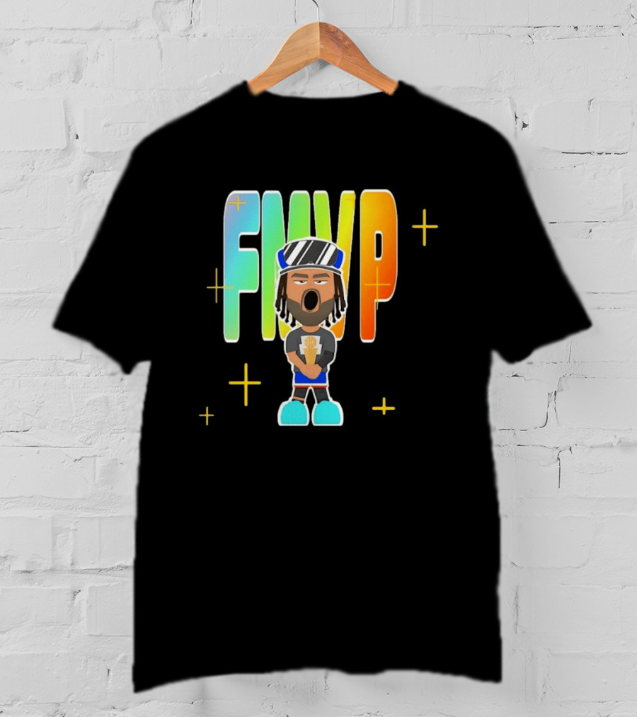 FMVP Jalen Brunson Cartoon New York Knicks 2026 Champs T-Shirt