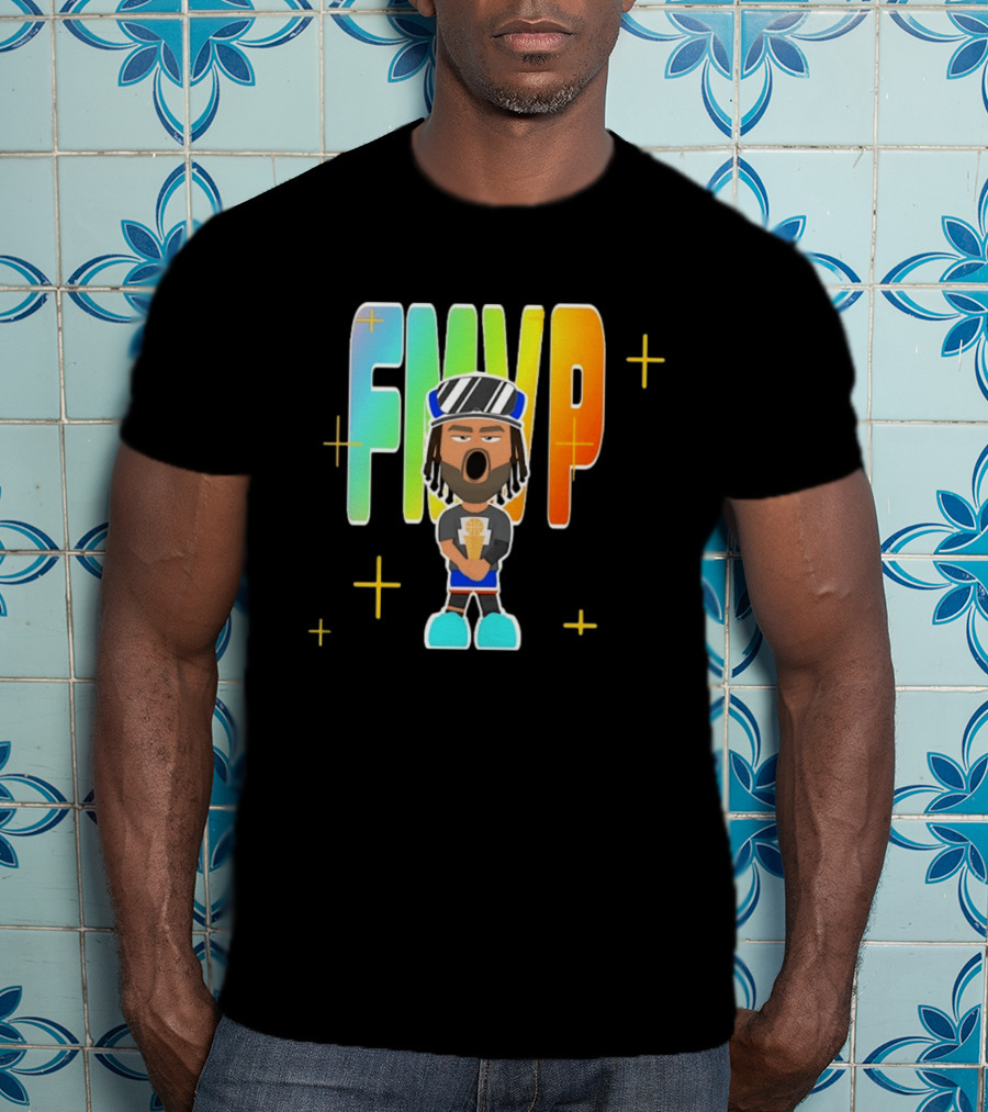 FMVP Jalen Brunson Cartoon New York Knicks 2026 Champs T-Shirt