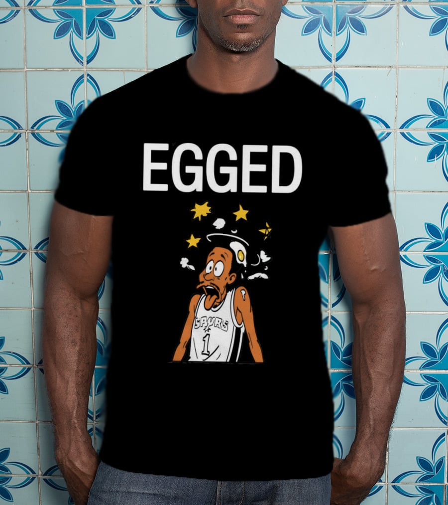 Victor Wembanyama Egged Cartoon Meme San Antonio Spurs Number 1 T-Shirt