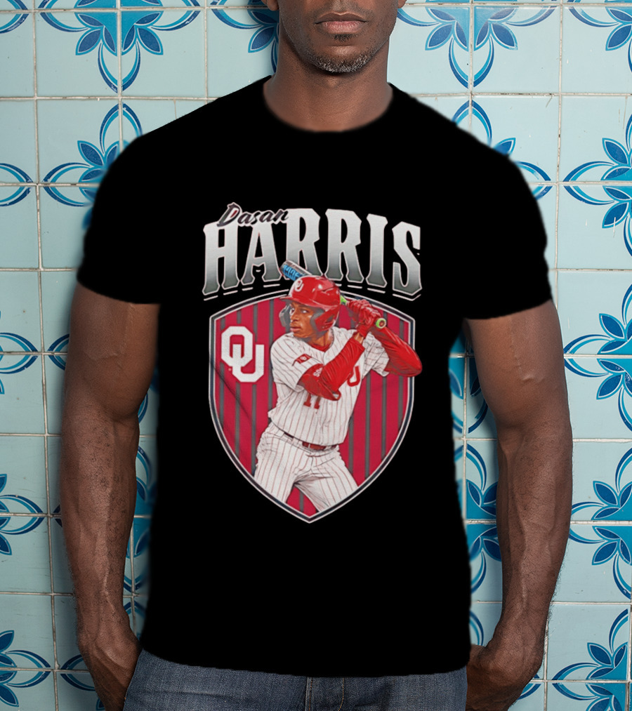 Dasan Harris Oklahoma Sooners Baseball OU T-Shirt