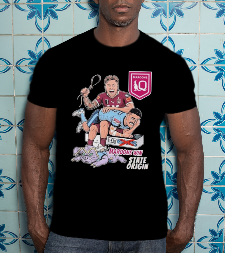 Queensland Maroons Win Over Nsw Blues State Origin Victory T-Shirt