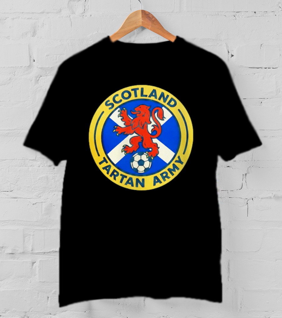 Scotland Tartan Army Scotland On Tour USA 2026 Soccer Lion T-Shirt