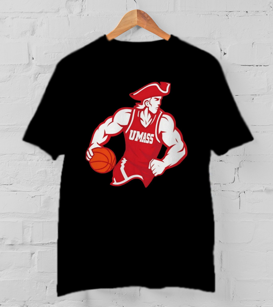 UMass University Of Massachusetts Minuteman Basketball Sam T-Shirt