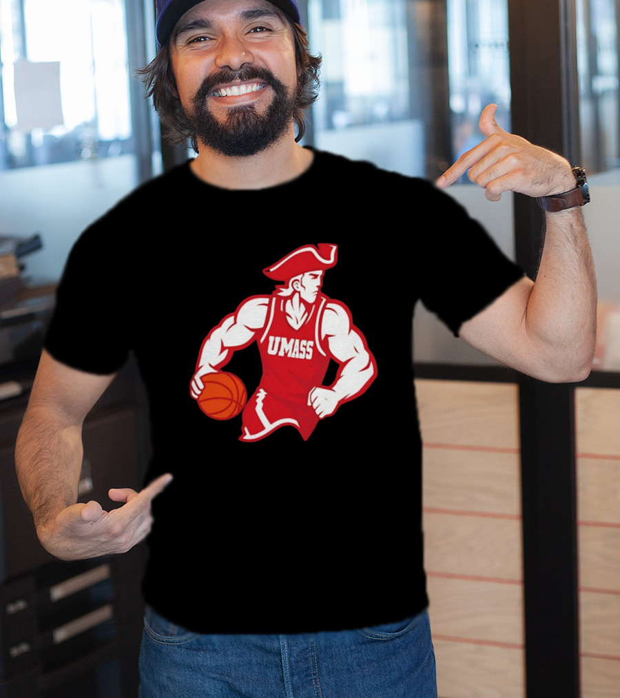 UMass University Of Massachusetts Minuteman Basketball Sam T-Shirt