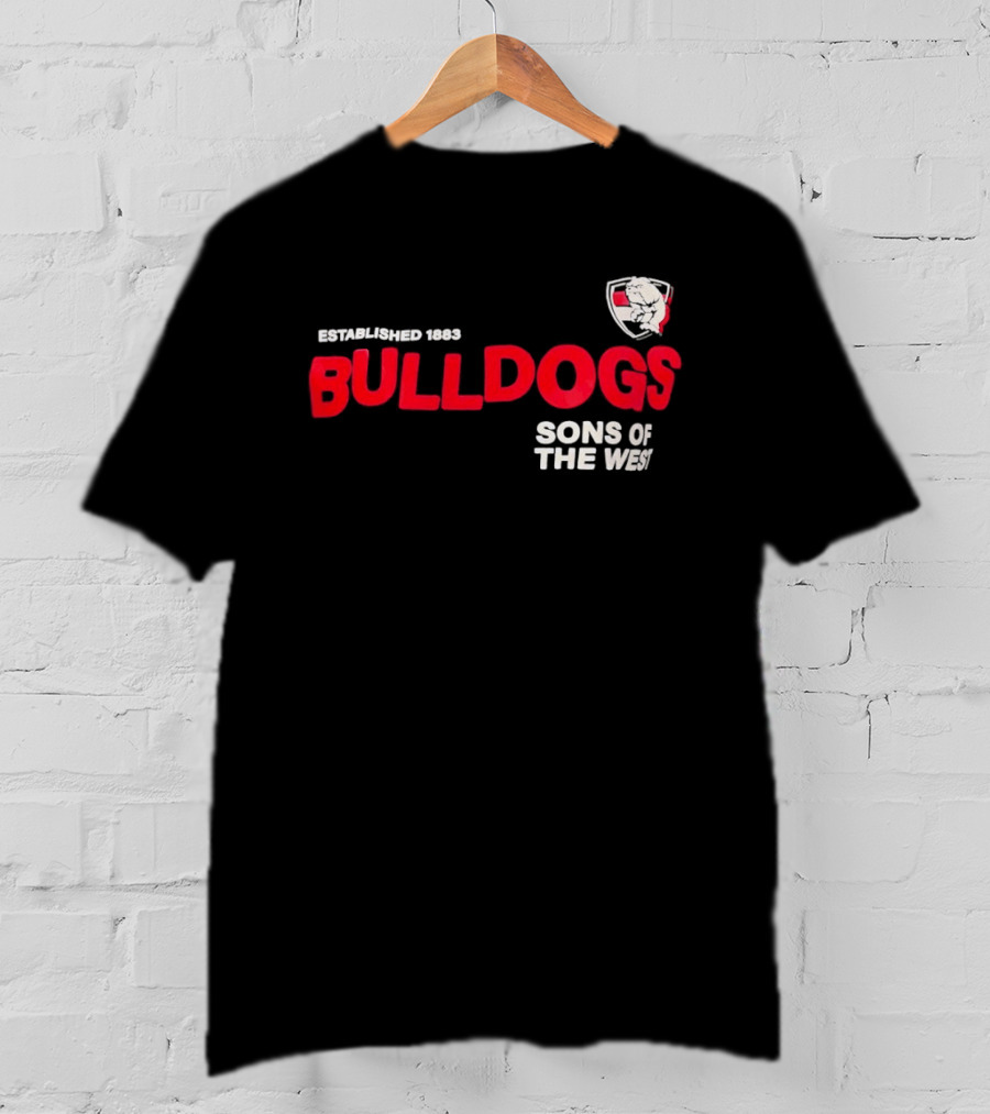 Western Bulldogs Established 1883 Sons Of The West T-Shirt