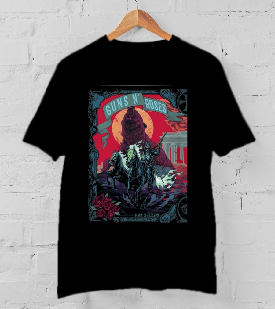 Guns N' Roses Berlin 2026 Night 1 Uber Arena 23 June Event T-Shirt