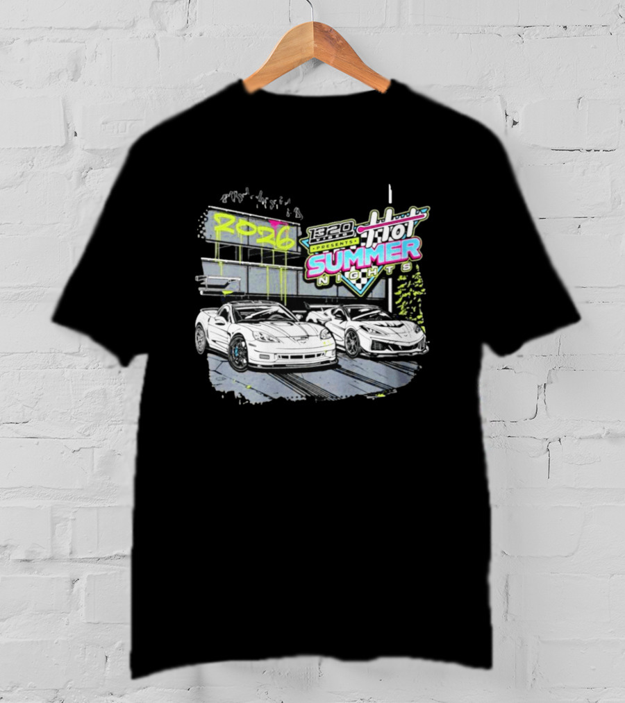 1320 Presents Hot Summer Nights 2026 Street Racing Cars T-Shirt