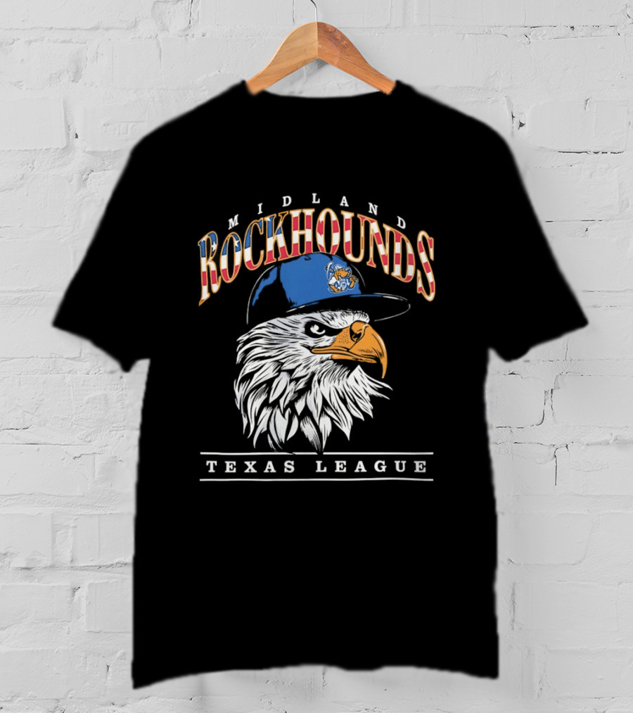 Midland Rockhounds Texas League Eagle Baseball Team T-Shirt