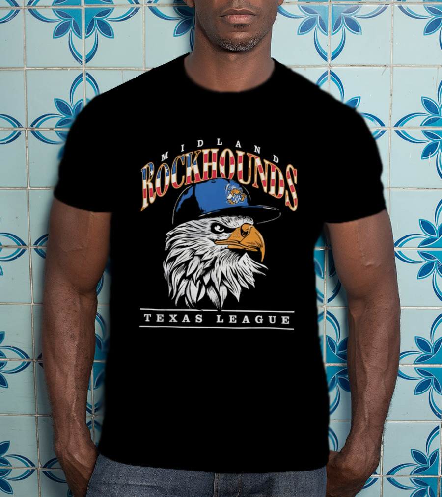 Midland Rockhounds Texas League Eagle Baseball Team T-Shirt