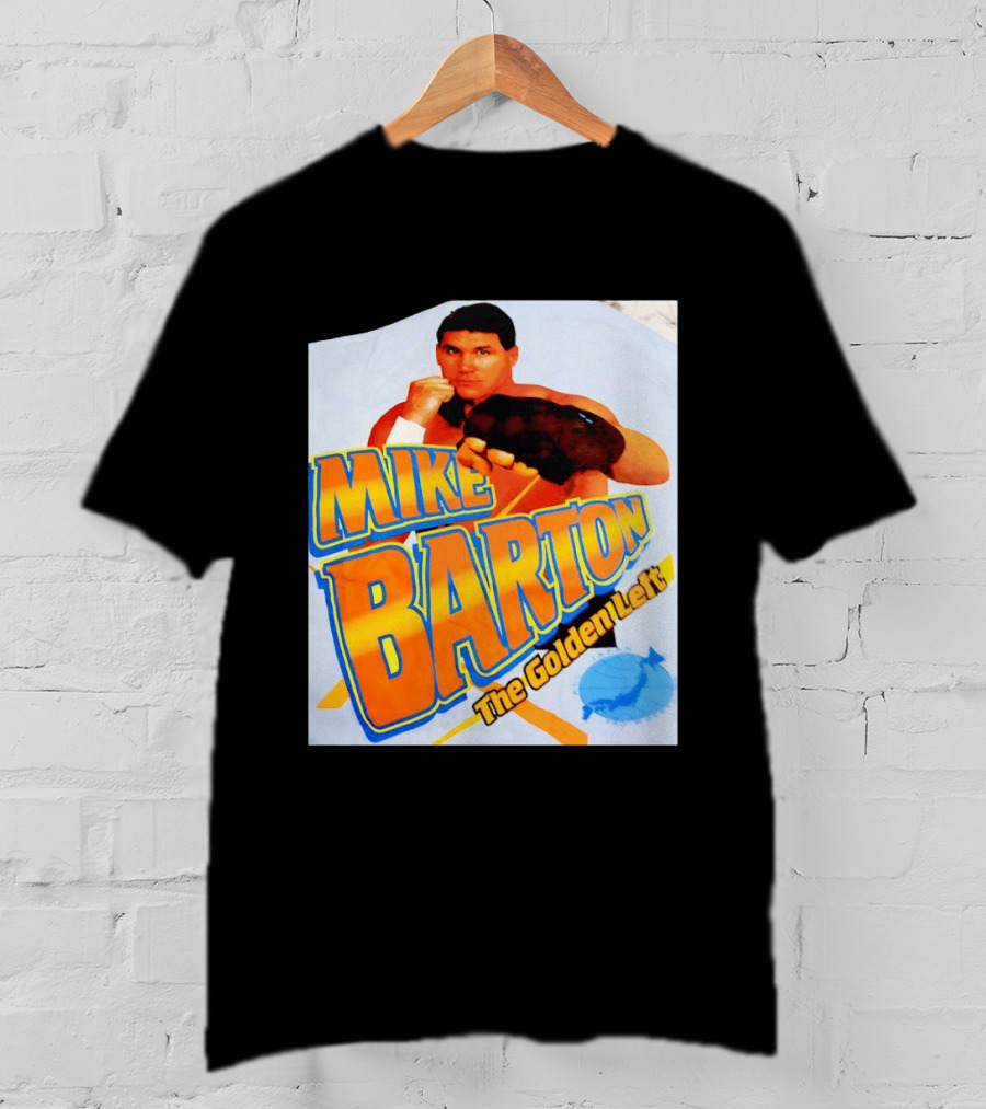 Mike Barton The Golden Left Boxer Retro Sports T-Shirt
