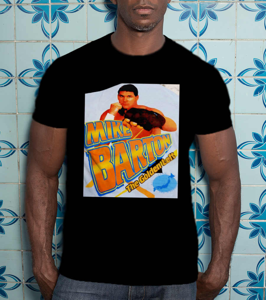 Mike Barton The Golden Left Boxer Retro Sports T-Shirt