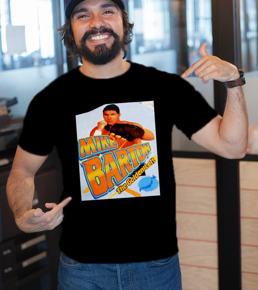 Mike Barton The Golden Left Boxer Retro Sports T-Shirt