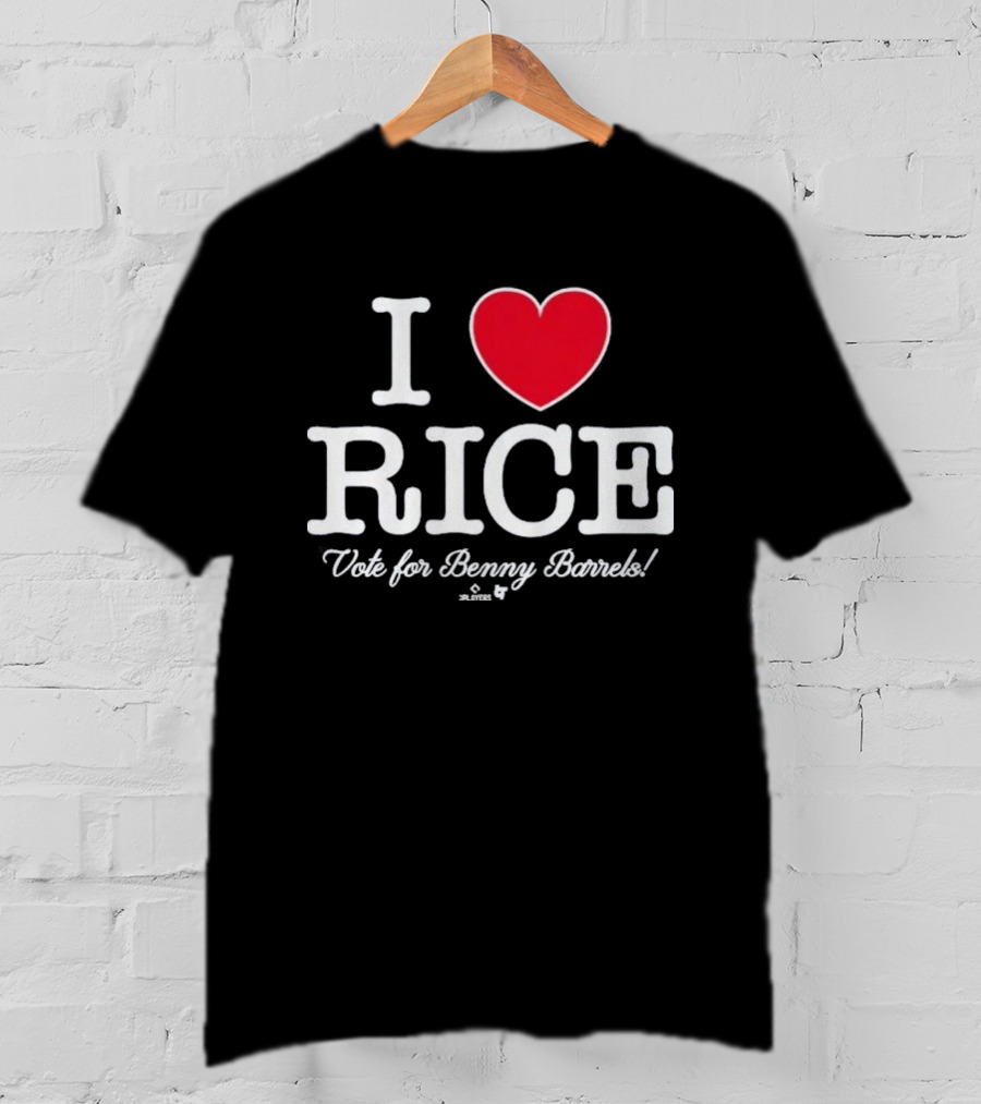 I Love Rice Vote For Benny Barrels T-Shirt