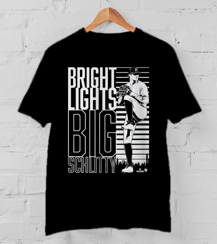 Bright Lights Big Schlitty Cam Schlittler Pitching T-Shirt