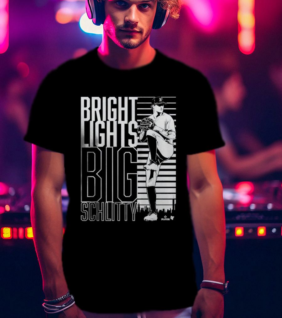 Bright Lights Big Schlitty Cam Schlittler Pitching T-Shirt