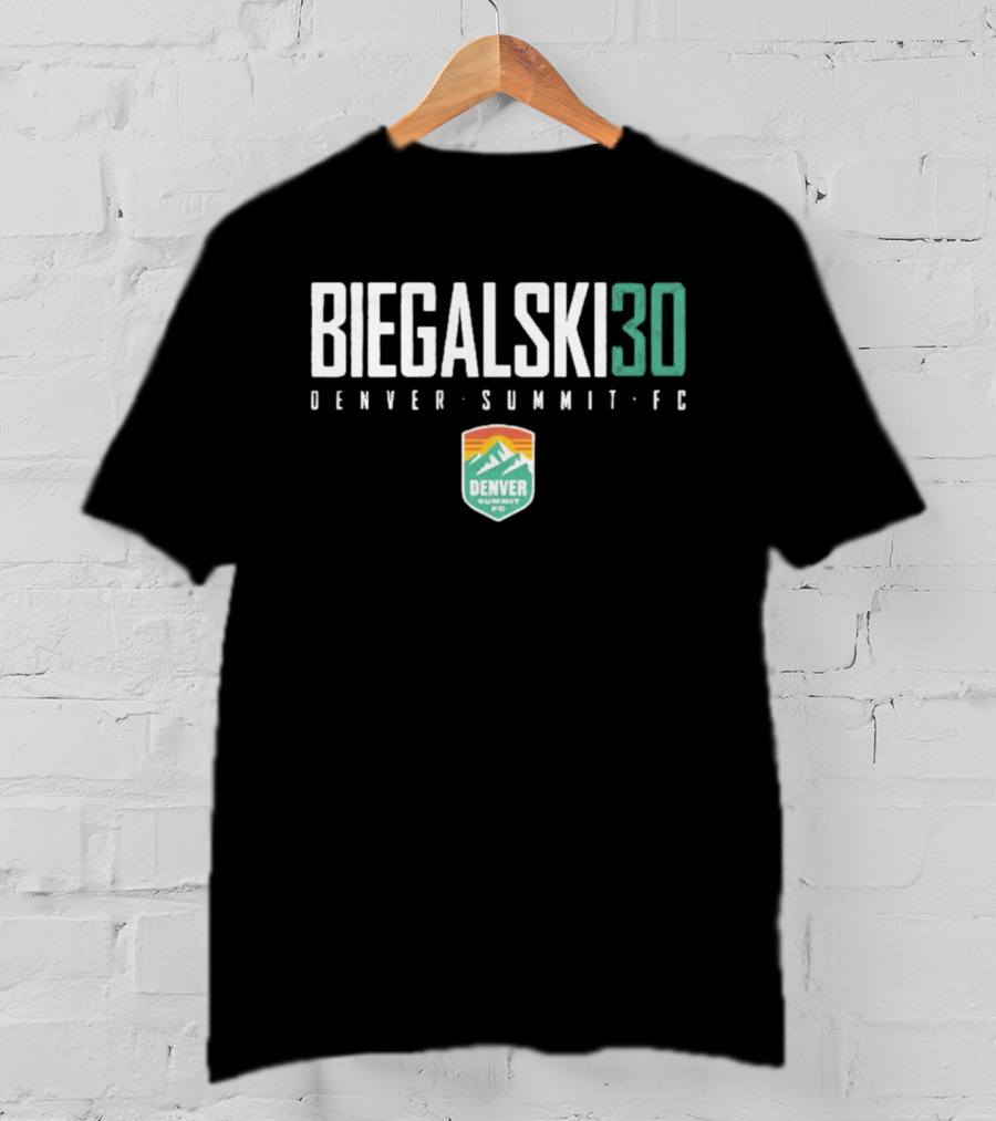 Biegalski 30 Denver Summit FC NWSL Soccer Team Fan T-Shirt