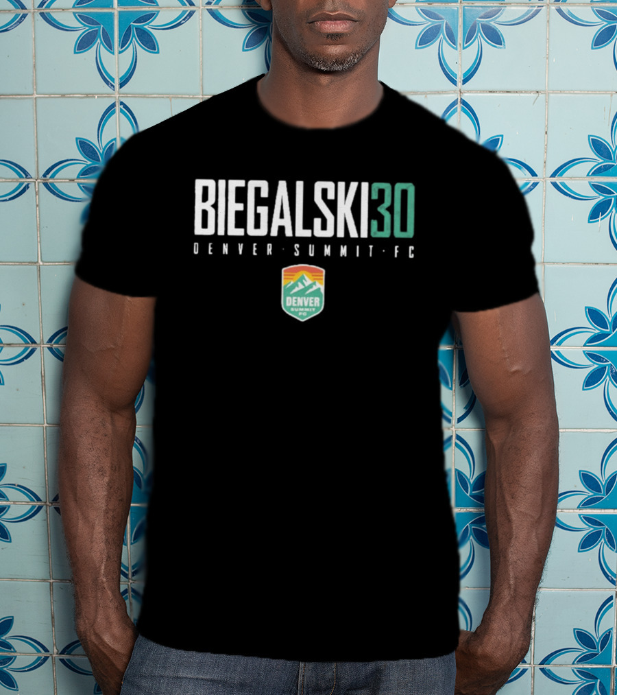 Biegalski 30 Denver Summit FC NWSL Soccer Team Fan T-Shirt