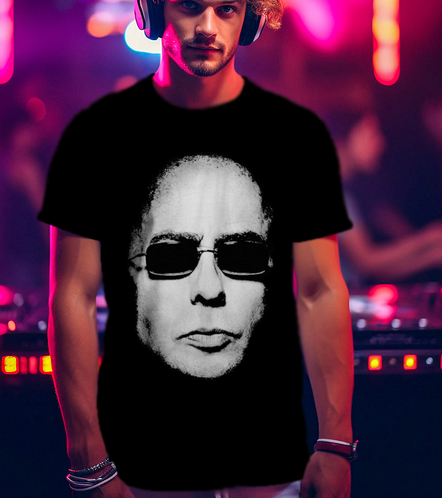 Indio Solari Redonditos De Ricota Bald Sunglasses Face T-Shirt