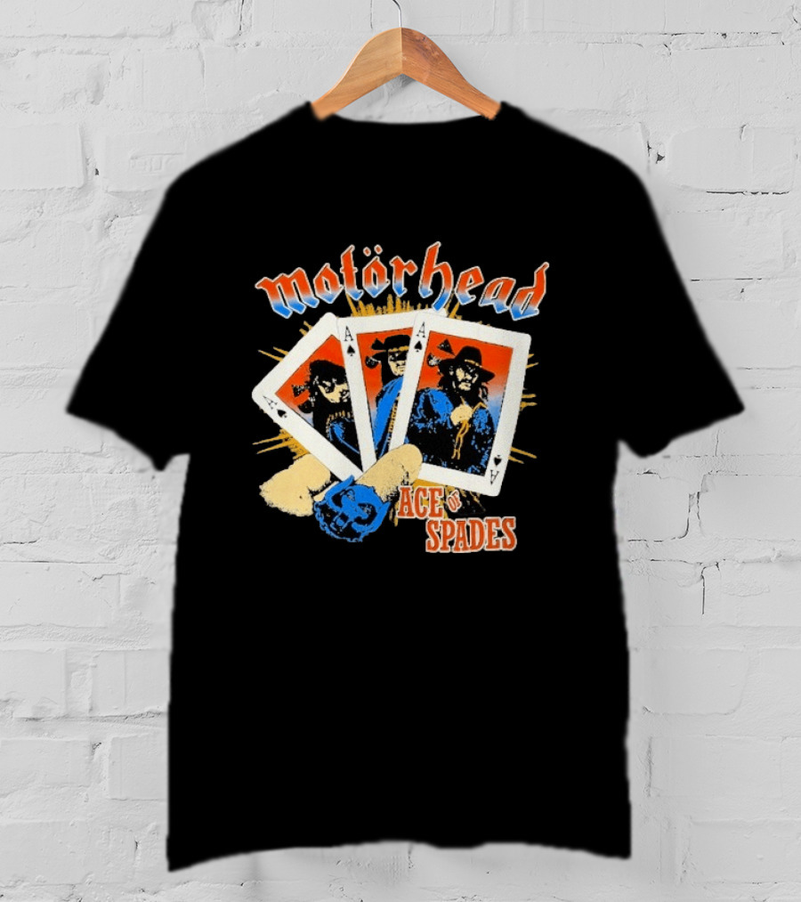 Motörhead Ace Of Spades Three Of A Kind Playing Cards T-Shirt