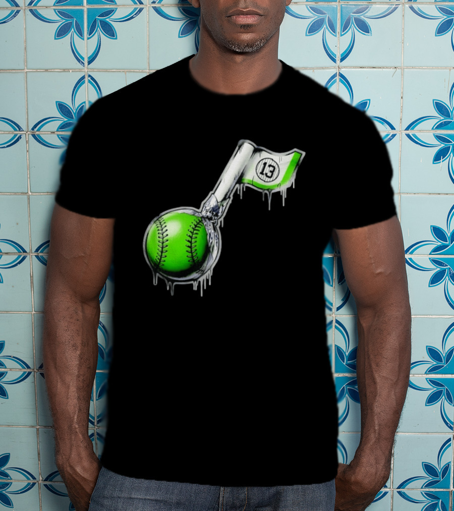 Jazz Chisholm Jr. New York Yankees Lollipop Baseball 13 T-Shirt
