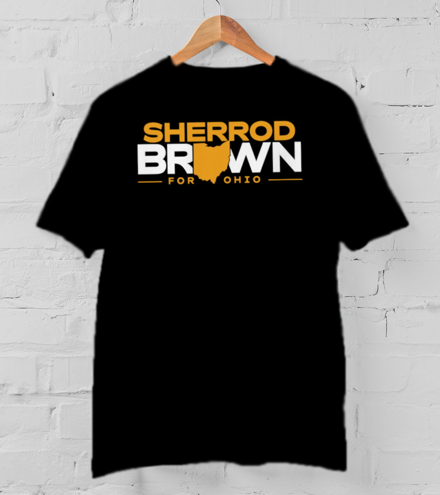 Sherrod Brown Ohio Map Support T-Shirt