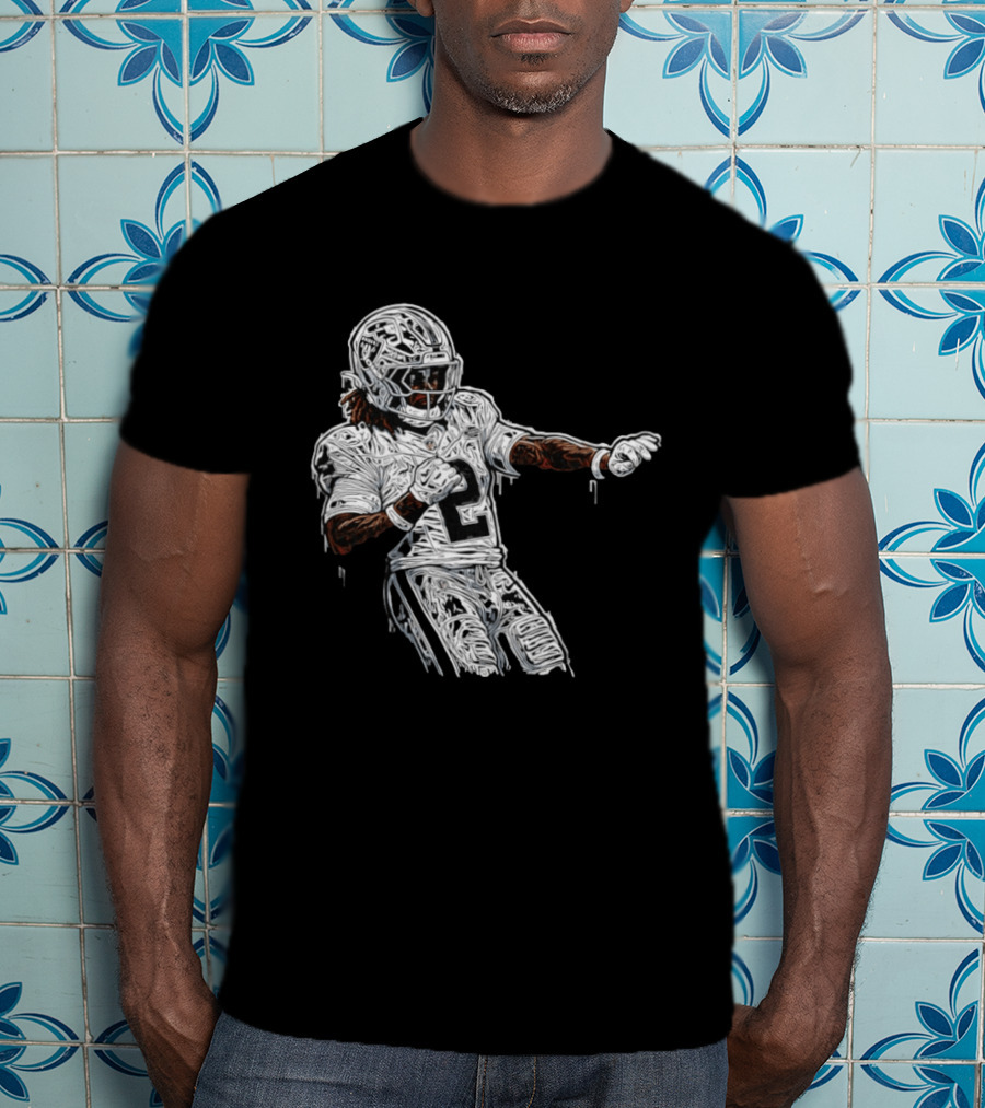 Las Vegas Raiders Ashton Jeanty 2 Football Player T-Shirt
