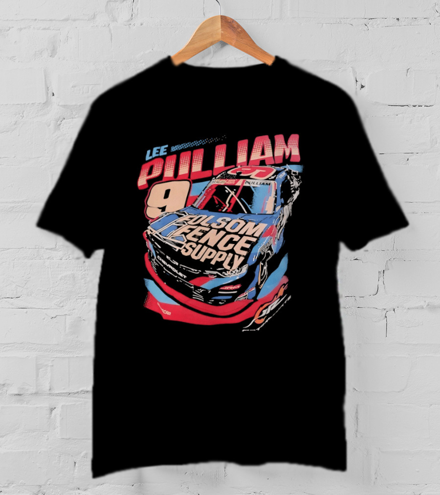 Lee Pulliam 9 Chevrolet NASCAR Folsom Fence Supply Racing T-Shirt
