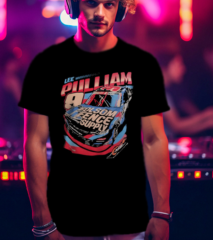 Lee Pulliam 9 Chevrolet NASCAR Folsom Fence Supply Racing T-Shirt