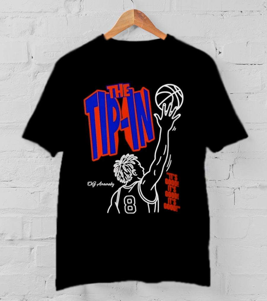 The Tip In OG Anunoby New York Knicks 2026 NBA Champs Basketball Player 8 T-Shirt